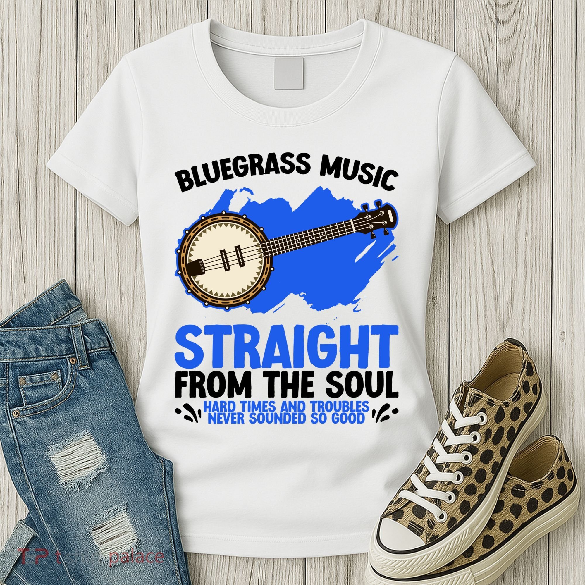 Bluegrass Music Straight From The Soul Women's T-Shirt