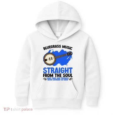 Bluegrass Music Straight From The Soul Kids Hoodie
