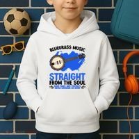 Bluegrass Music Straight From The Soul Kids Hoodie thumb 2