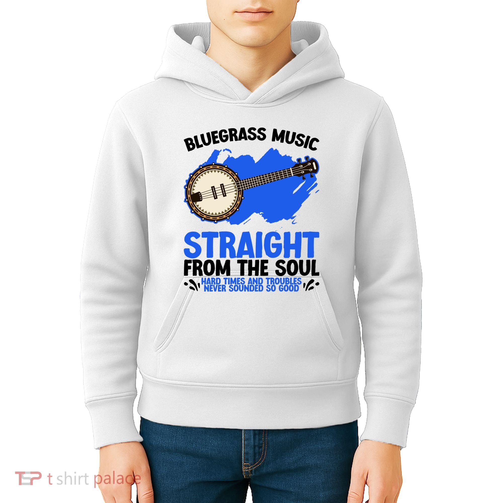Bluegrass Music Straight From The Soul Kids Hoodie