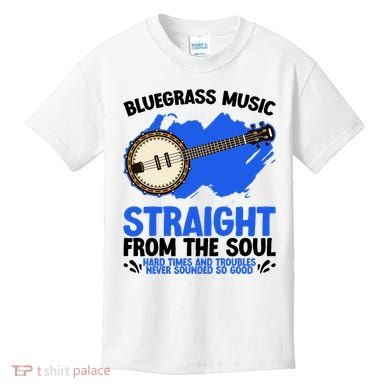 Bluegrass Music Straight From The Soul Kids T-Shirt