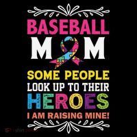 Baseball Mom Some People Look Up To Their Heroes Im Raising Coffee Mug thumb 5