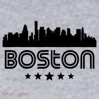 Boston Massachusetts Skyline Retro Style Women's Sweatshirt thumb 2
