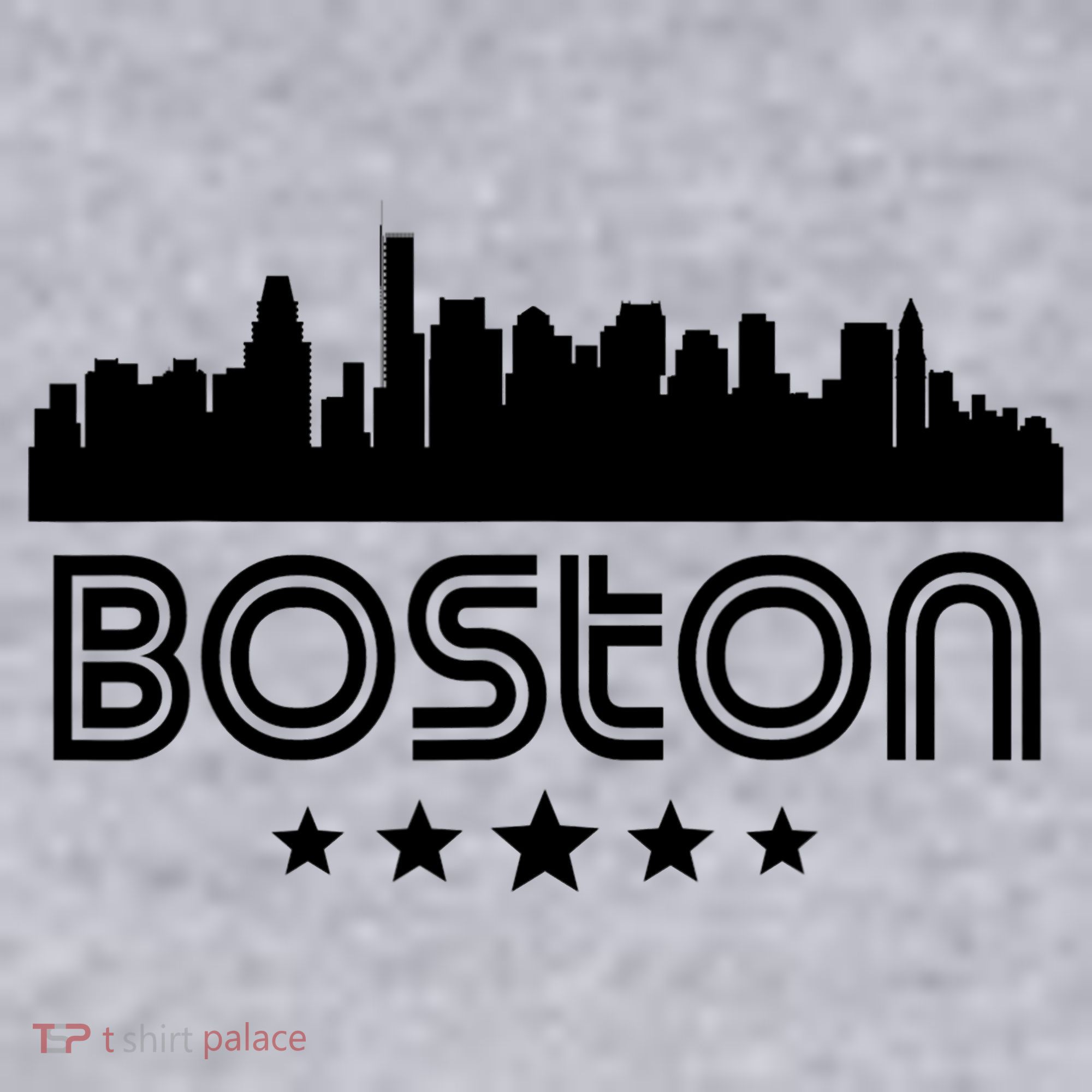 Boston Massachusetts Skyline Retro Style Women's Sweatshirt