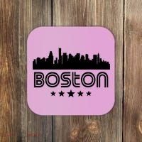 Boston Massachusetts Skyline Retro Style Coaster thumb 0