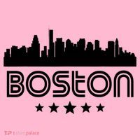 Boston Massachusetts Skyline Retro Style Coaster thumb 2