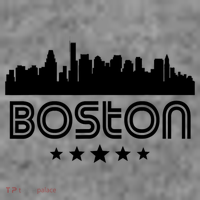 Boston Massachusetts Skyline Retro Style Toddler Hoodie thumb 2