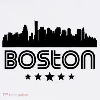 Boston Massachusetts Skyline Retro Style Apron thumb 3