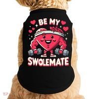 Be My Swolemate Valentines Day Bodybuilding Gym Doggie Tank thumb 0
