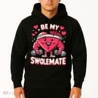 Be My Swolemate Valentines Day Bodybuilding Gym Hoodie thumb 2