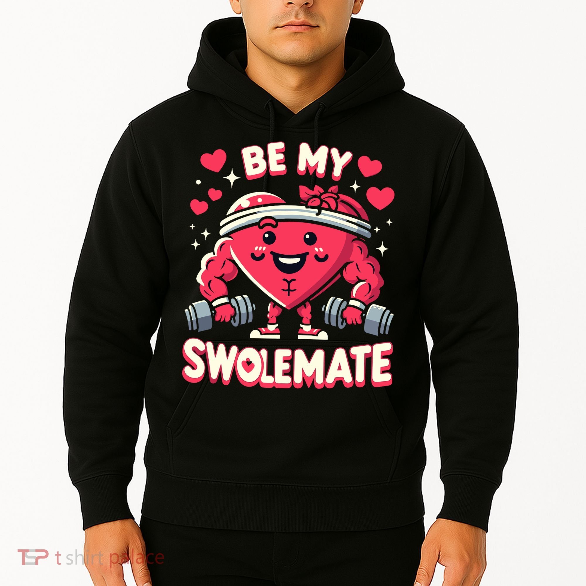 Be My Swolemate Valentines Day Bodybuilding Gym Hoodie