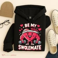 Be My Swolemate Valentines Day Bodybuilding Gym Hoodie thumb 4