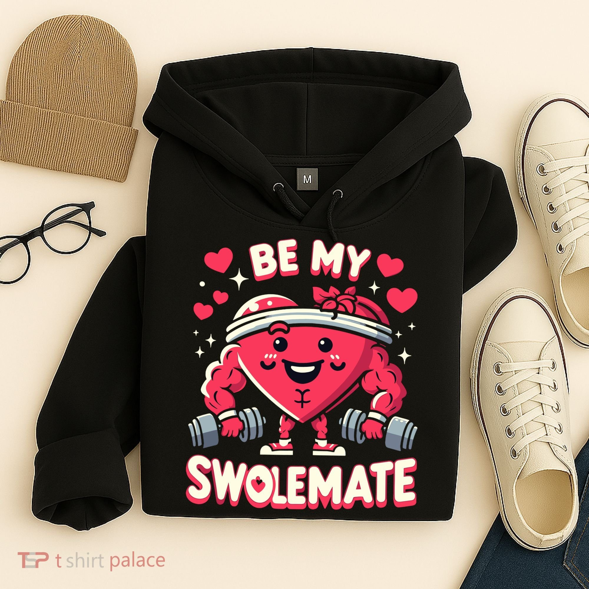 Be My Swolemate Valentines Day Bodybuilding Gym Hoodie
