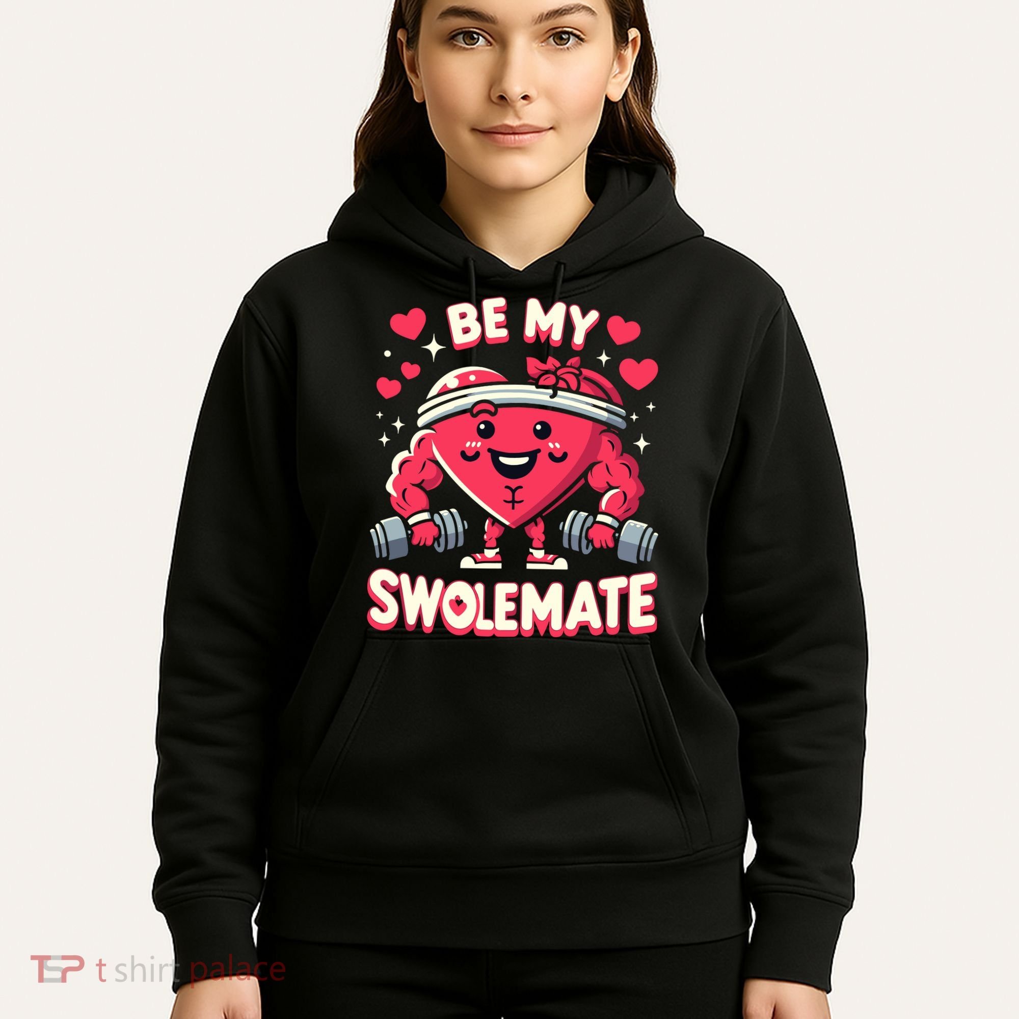Be My Swolemate Valentines Day Bodybuilding Gym Hoodie
