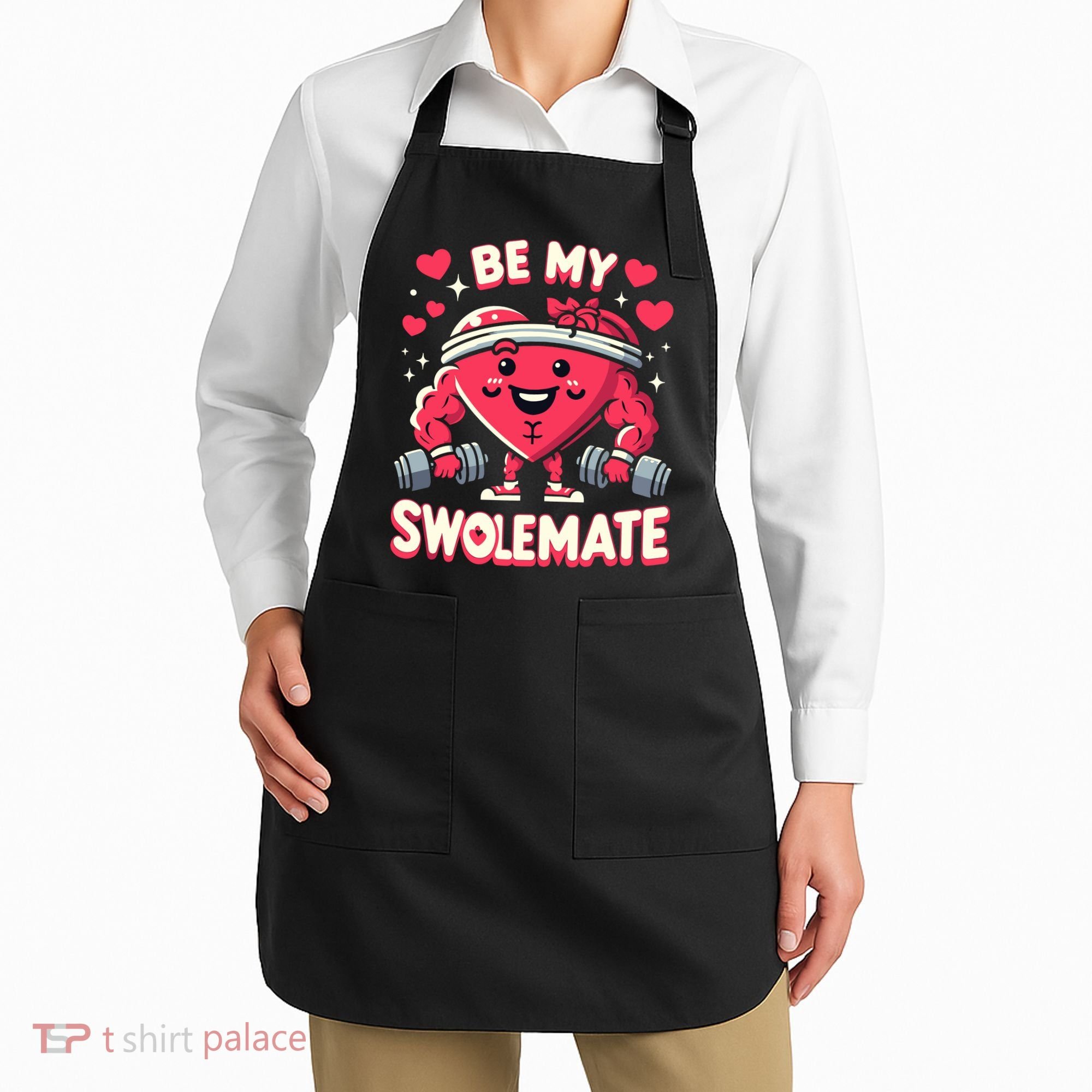 Be My Swolemate Valentines Day Bodybuilding Gym Apron