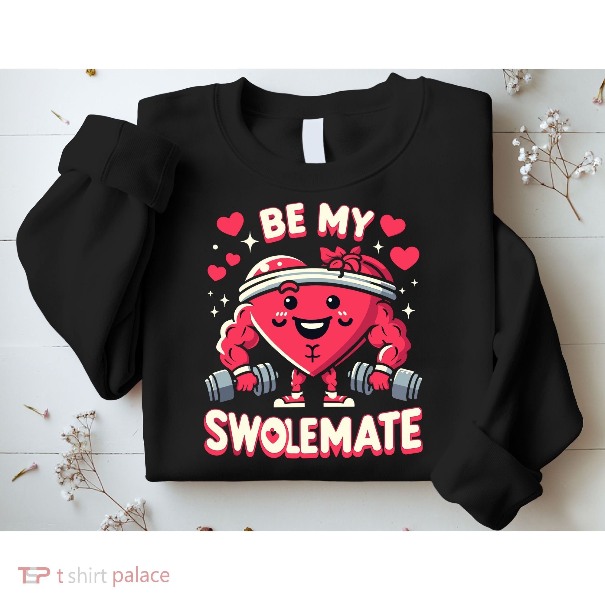 Be My Swolemate Valentines Day Bodybuilding Gym Sweatshirt