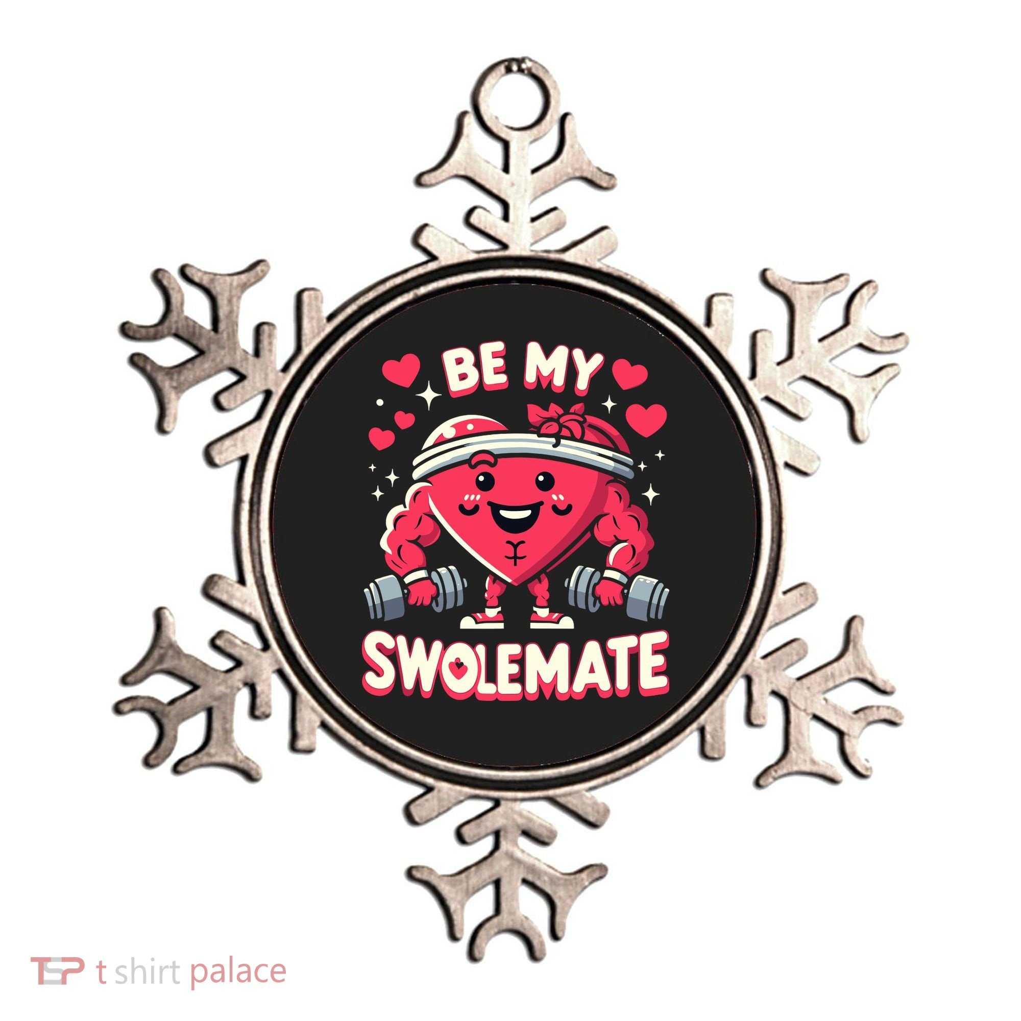 Be My Swolemate Valentines Day Bodybuilding Gym Ornament