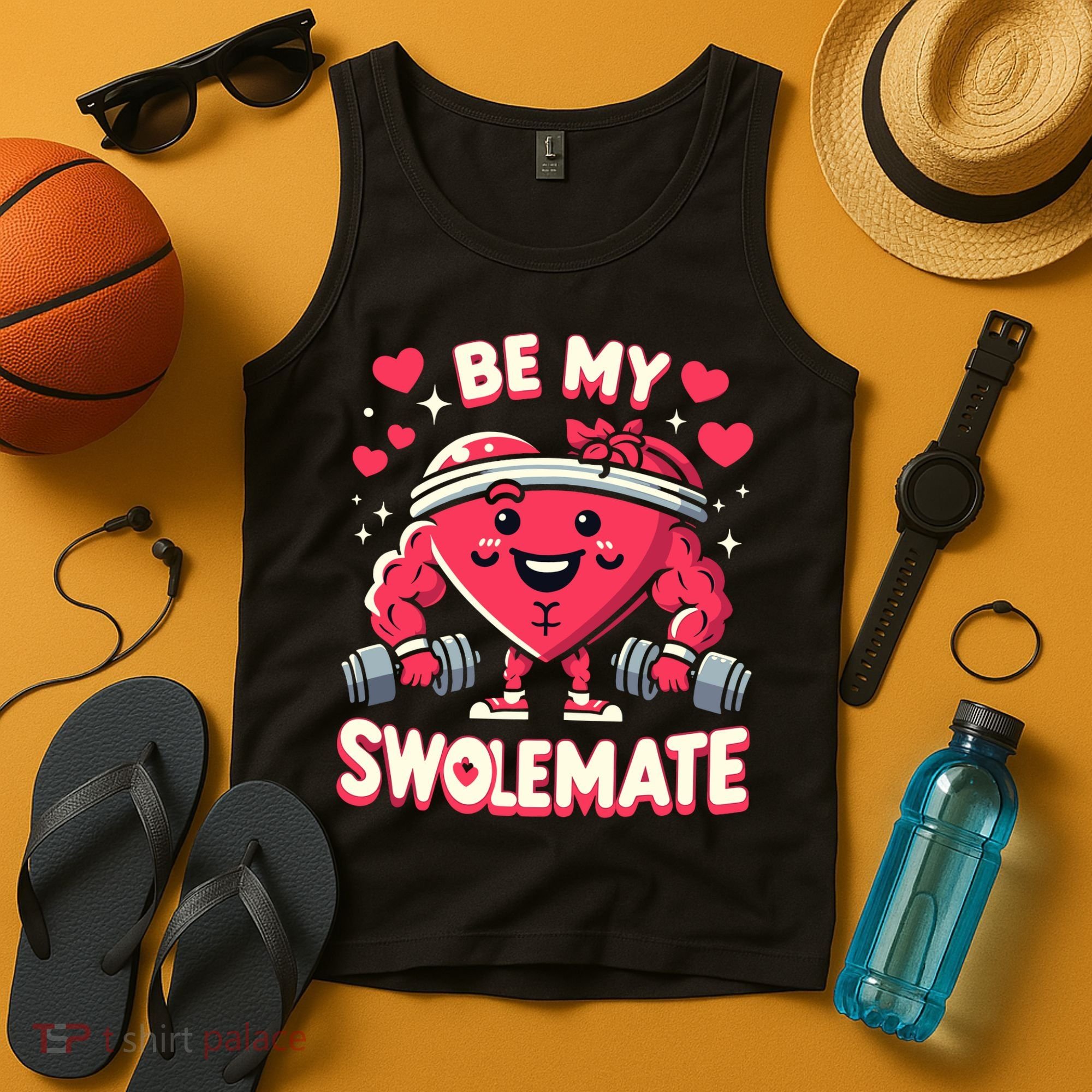 Be My Swolemate Valentines Day Bodybuilding Gym Tank Top