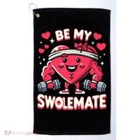 Be My Swolemate Valentines Day Bodybuilding Gym Golf Towel thumb 0