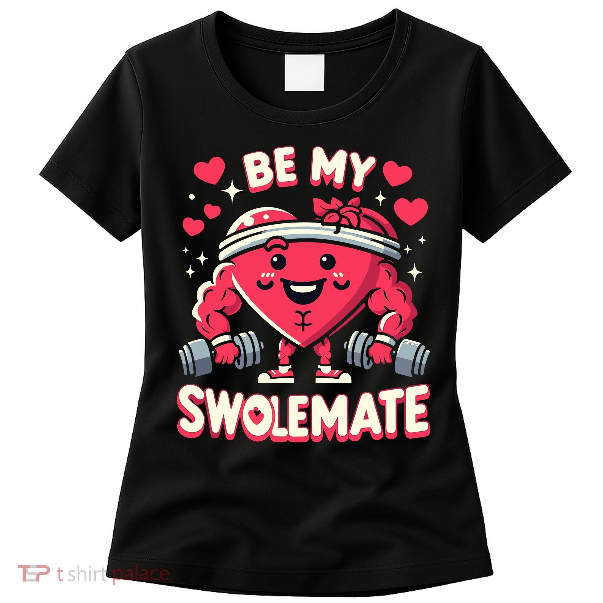 Be My Swolemate Valentines Day Bodybuilding Gym Women's T-Shirt