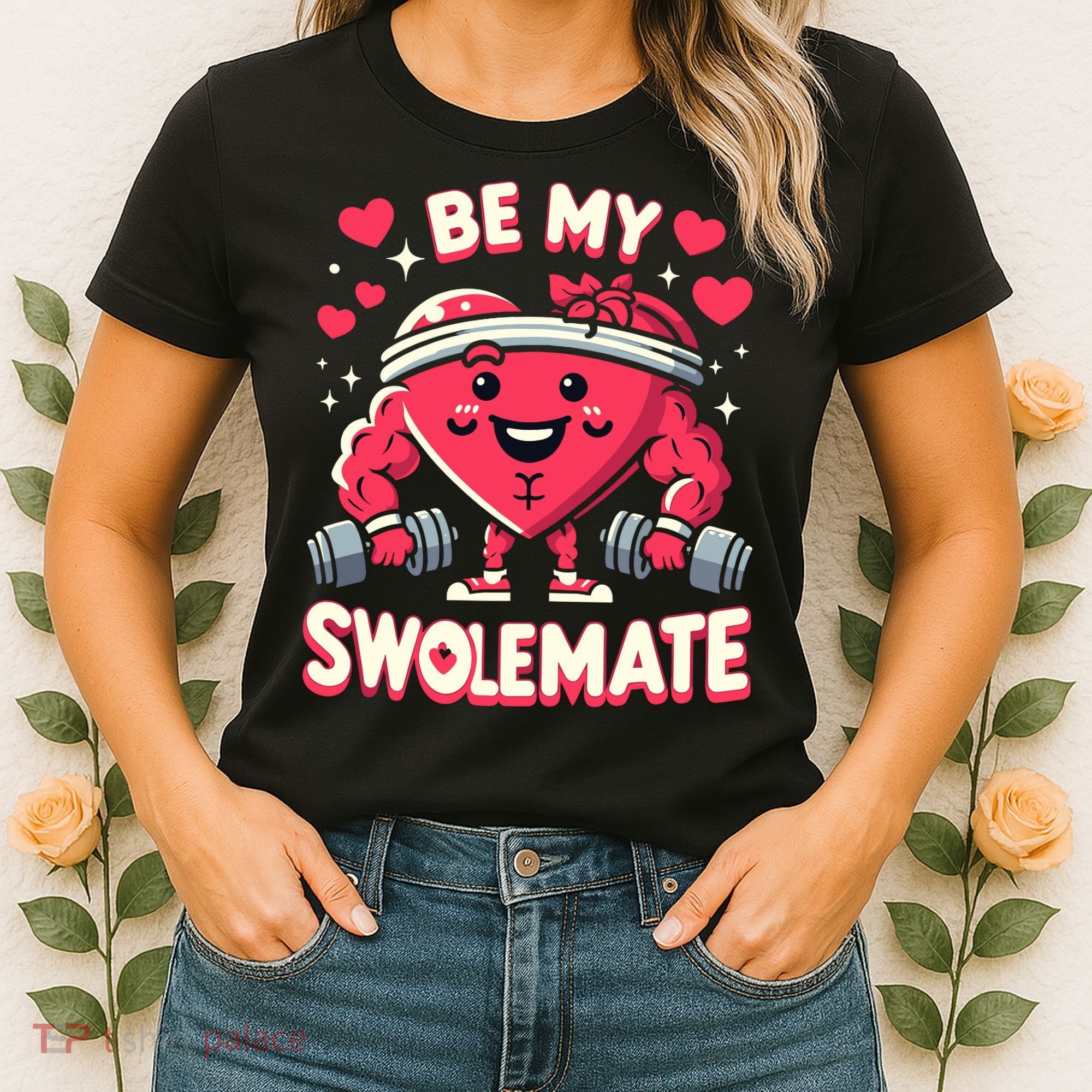 Be My Swolemate Valentines Day Bodybuilding Gym Women's T-Shirt