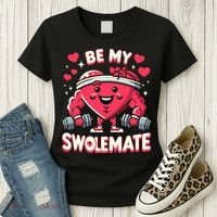 Be My Swolemate Valentines Day Bodybuilding Gym Women's T-Shirt thumb 3