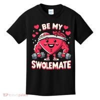 Be My Swolemate Valentines Day Bodybuilding Gym Kids T-Shirt thumb 0