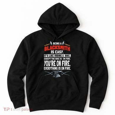 Blacksmith Metalworker Sl Workers Forge Metal Anvil Tools Hoodie