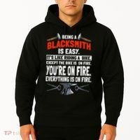 Blacksmith Metalworker Sl Workers Forge Metal Anvil Tools Hoodie thumb 2