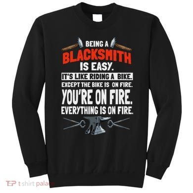 Blacksmith Metalworker Sl Workers Forge Metal Anvil Tools Sweatshirt