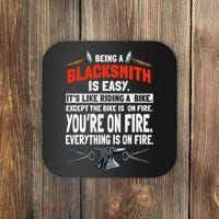 Blacksmith Metalworker Sl Workers Forge Metal Anvil Tools Coaster thumb 0