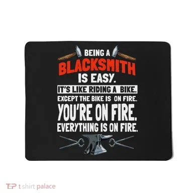 Blacksmith Metalworker Sl Workers Forge Metal Anvil Tools Mousepad