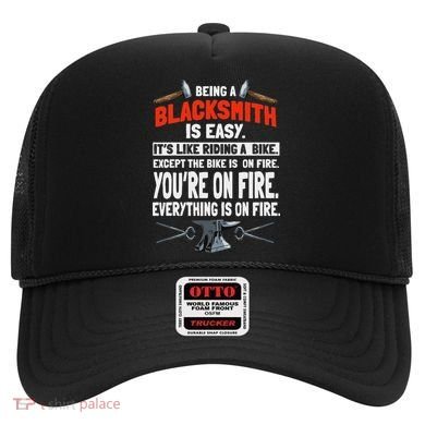 Blacksmith Metalworker Sl Workers Forge Metal Anvil Tools Hat