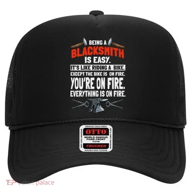 Blacksmith Metalworker Sl Workers Forge Metal Anvil Tools Hat