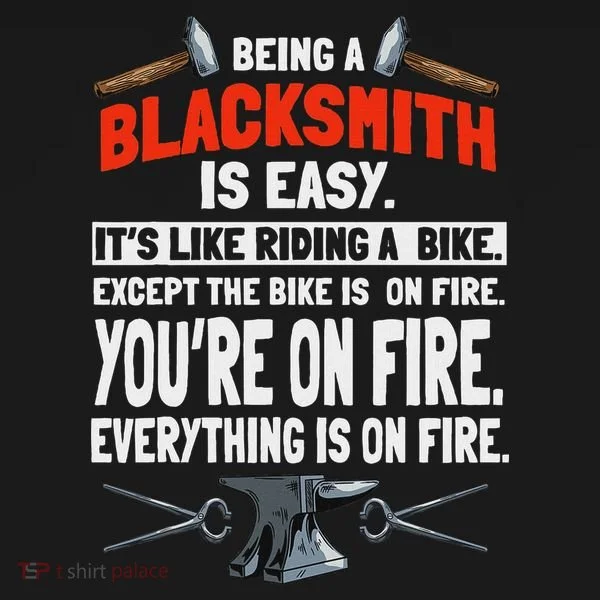 Blacksmith Metalworker Sl Workers Forge Metal Anvil Tools Kids T-Shirt