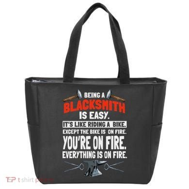 Blacksmith Metalworker Sl Workers Forge Metal Anvil Tools Tote Bag