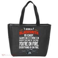 Blacksmith Metalworker Sl Workers Forge Metal Anvil Tools Tote Bag thumb 0