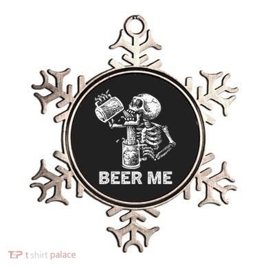 Beer Me Skeleton Scary Spooky Drinking  Ornament