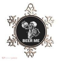 Beer Me Skeleton Scary Spooky Drinking  Ornament thumb 0