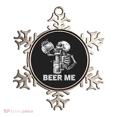 Beer Me Skeleton Scary Spooky Drinking  Ornament