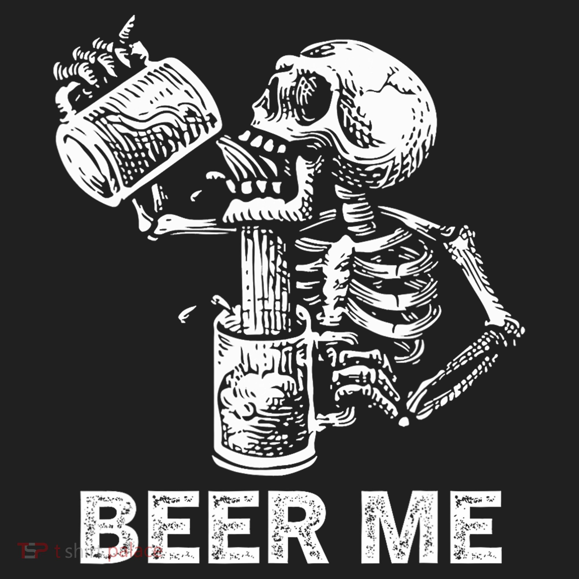 Beer Me Skeleton Scary Spooky Drinking  Hat