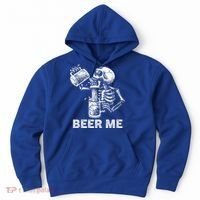 Beer Me Skeleton Scary Spooky Drinking  Hoodie thumb 0