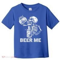 Beer Me Skeleton Scary Spooky Drinking  Toddler T-Shirt thumb 0