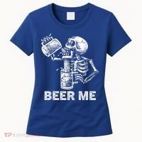 Beer Me Skeleton Scary Spooky Drinking  Women's T-Shirt thumb 0