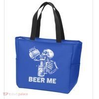 Beer Me Skeleton Scary Spooky Drinking  Tote Bag thumb 3