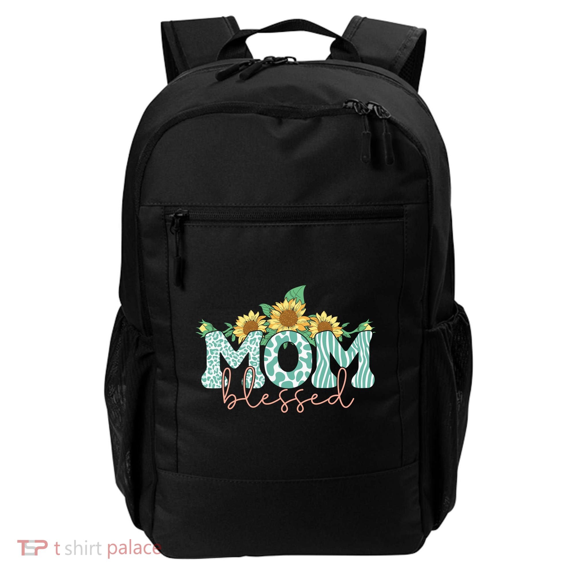 Blessed Mom Sunflower Cute Backpack