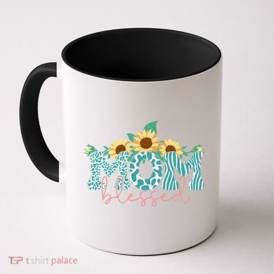 Blessed Mom Sunflower Cute Coffee Mug