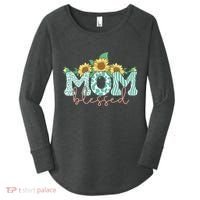 Blessed Mom Sunflower Cute Women's Perfect Tri Tunic Long Sleeve Shirt thumb 0