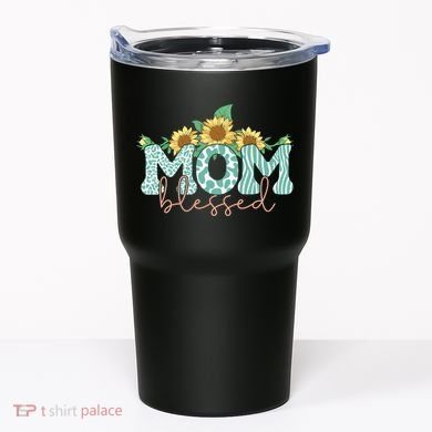 Blessed Mom Sunflower Cute Tumbler