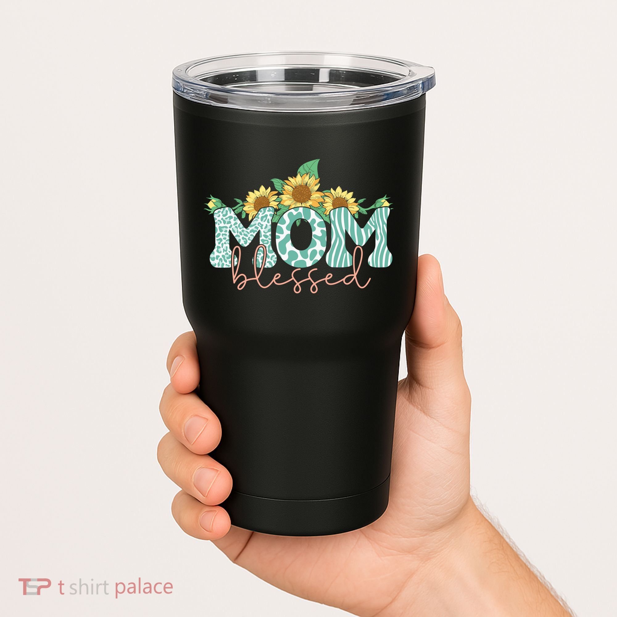 Blessed Mom Sunflower Cute Tumbler